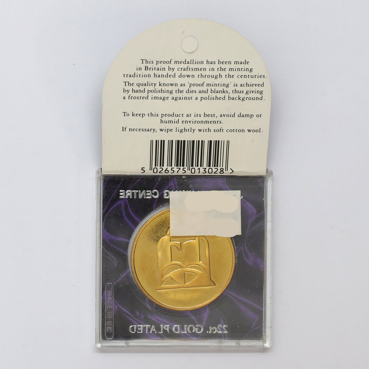 Vintage Jorvik Viking Centre Gold-Plated Souvenir Token in Case (light wear)