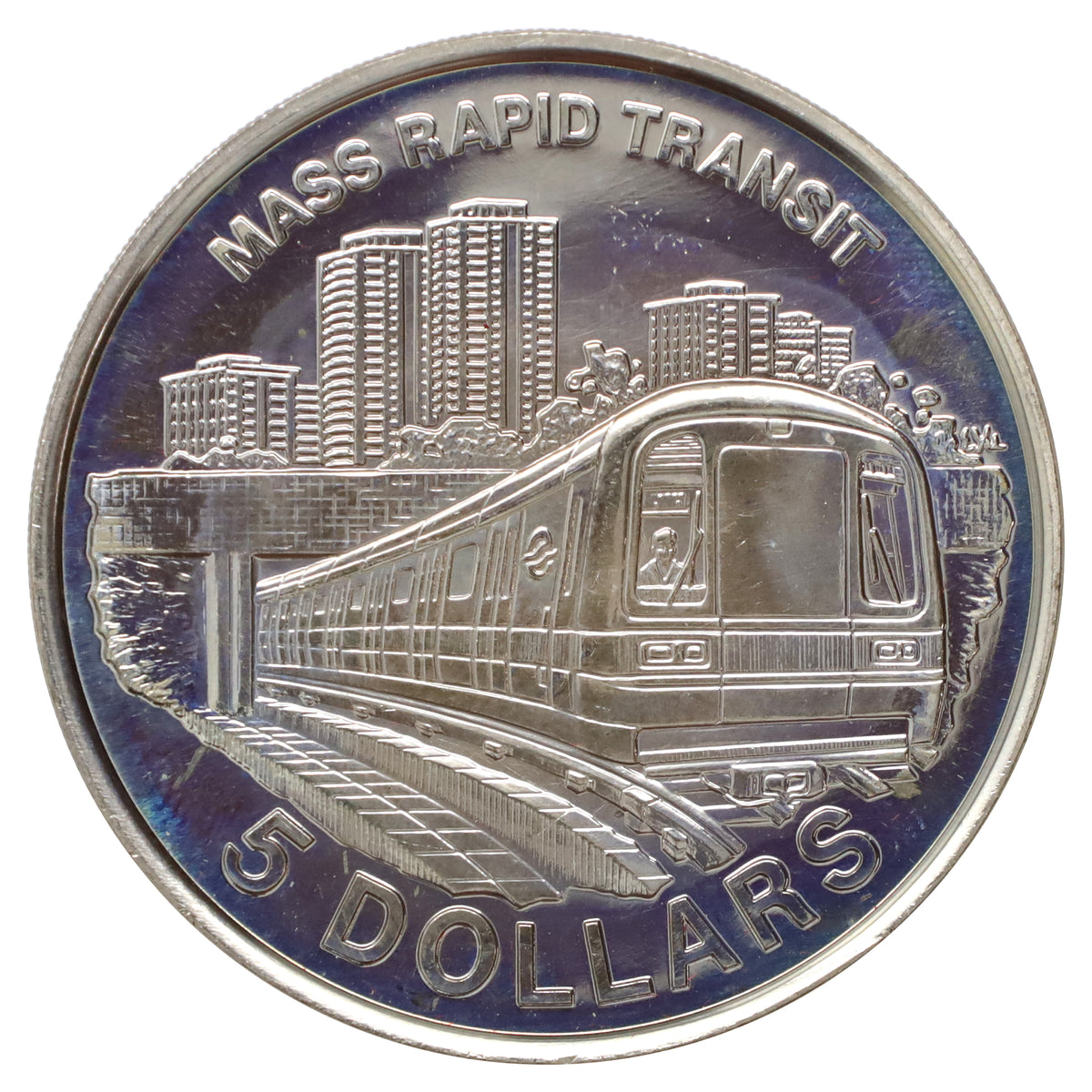 Singapore 1989 Mass Rapid Transit Commemorative Token in Original case (light wear)
