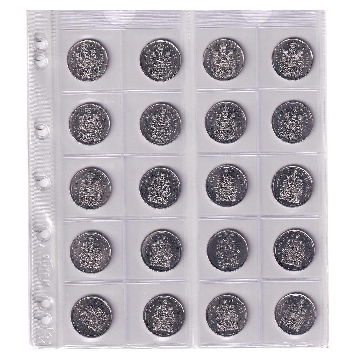 Estate Lot of 75x 1968-2021 Canada Dollars & 50-Cents in Deluxe Album