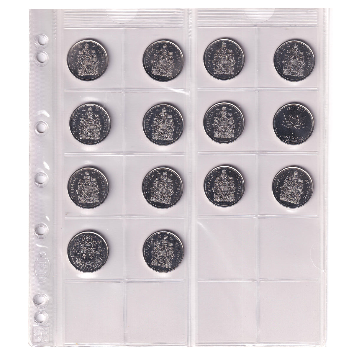 Estate Lot of 75x 1968-2021 Canada Dollars & 50-Cents in Deluxe Album