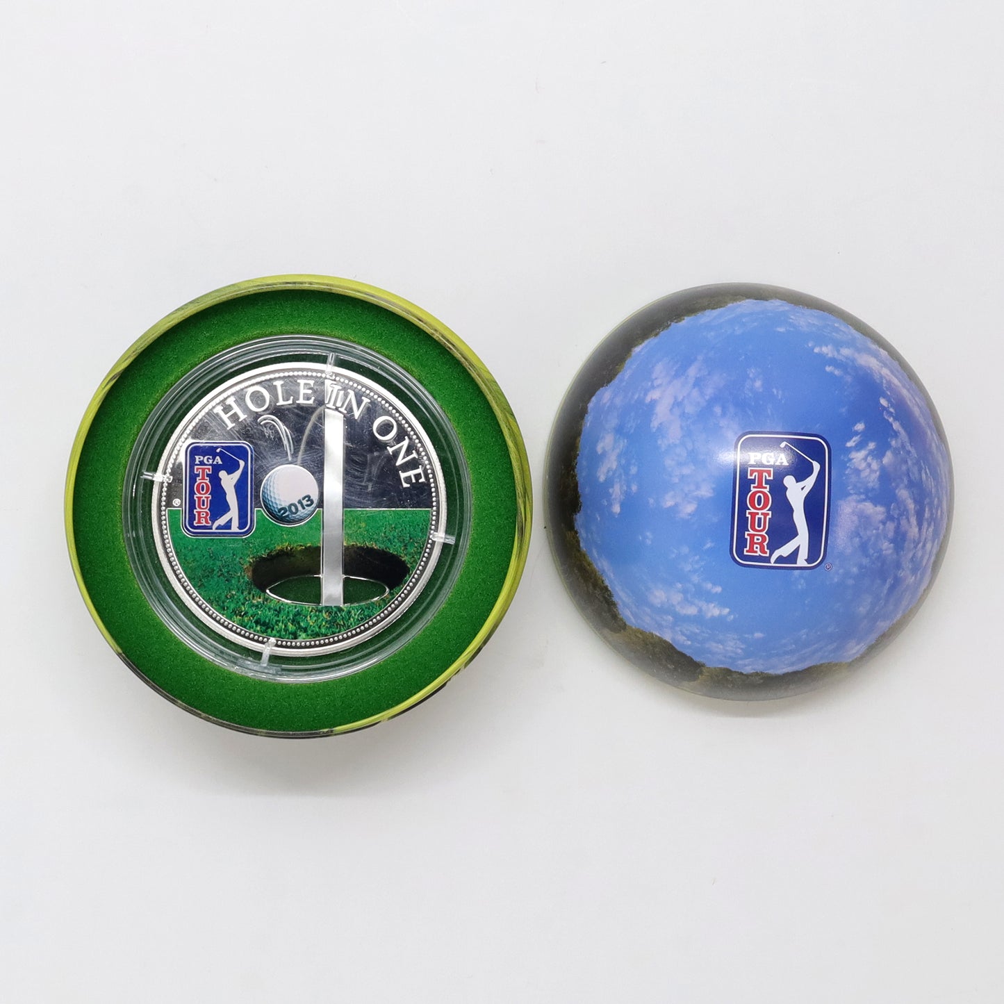 Cook Islands 2013 $5 PGA Tour Hole in One .999 Fine Silver in Case (No Tax) scratches