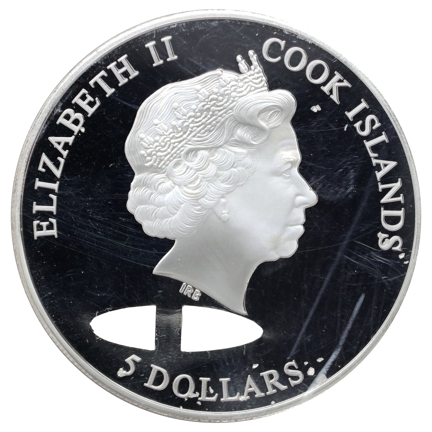 Cook Islands 2013 $5 PGA Tour Hole in One .999 Fine Silver in Case (No Tax) scratches