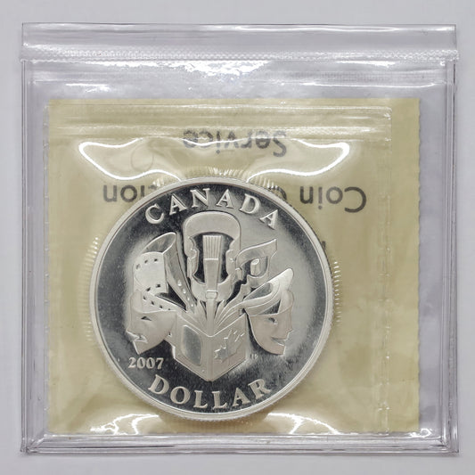 2007 Canada Celebration of the Arts SE Proof Sterling Silver Dollar ICCS Cert. PF67 UHC