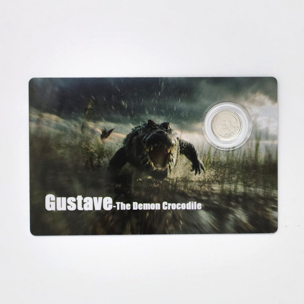 Liberia 2026 $12 Gustave Crocodile 1/1000 oz .9999 Platinum Round in Card (No Tax) scuffs