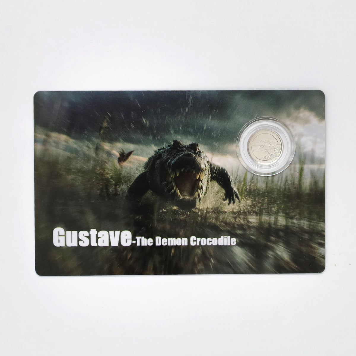 Liberia 2026 $12 Gustave Crocodile 1/1000 oz .9999 Platinum Round in Card (No Tax) scuffs
