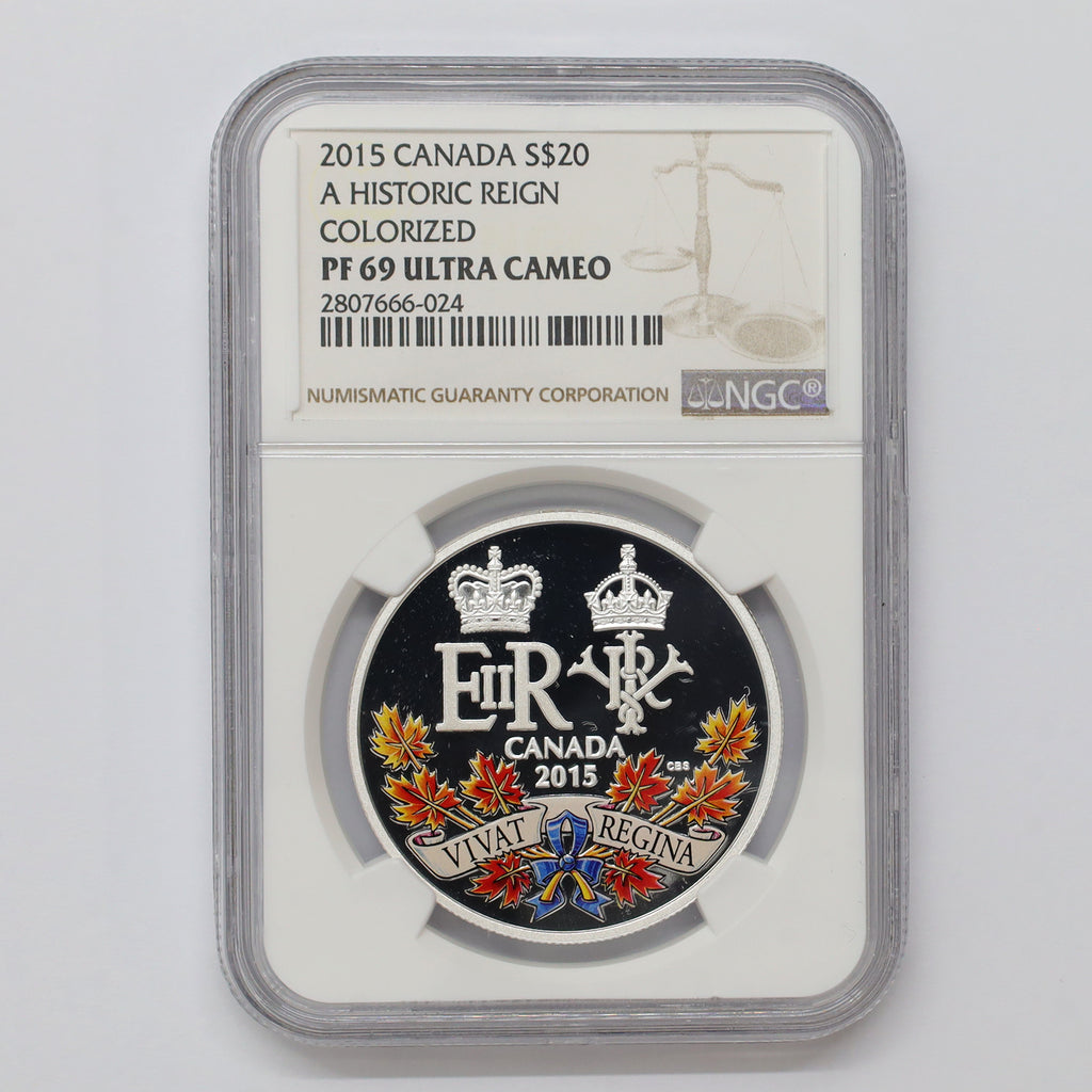 2015 Canada $20 A Historic Reign Fine Silver Coin NGC Certified PF69 UHC (No Tax)