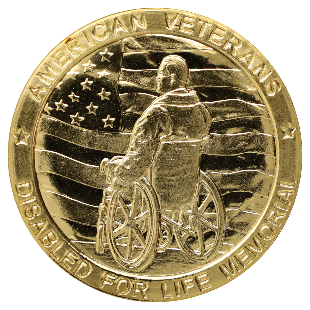 USA American Veterans Disabled Memorial Commemorative Medallion in Case (issues)