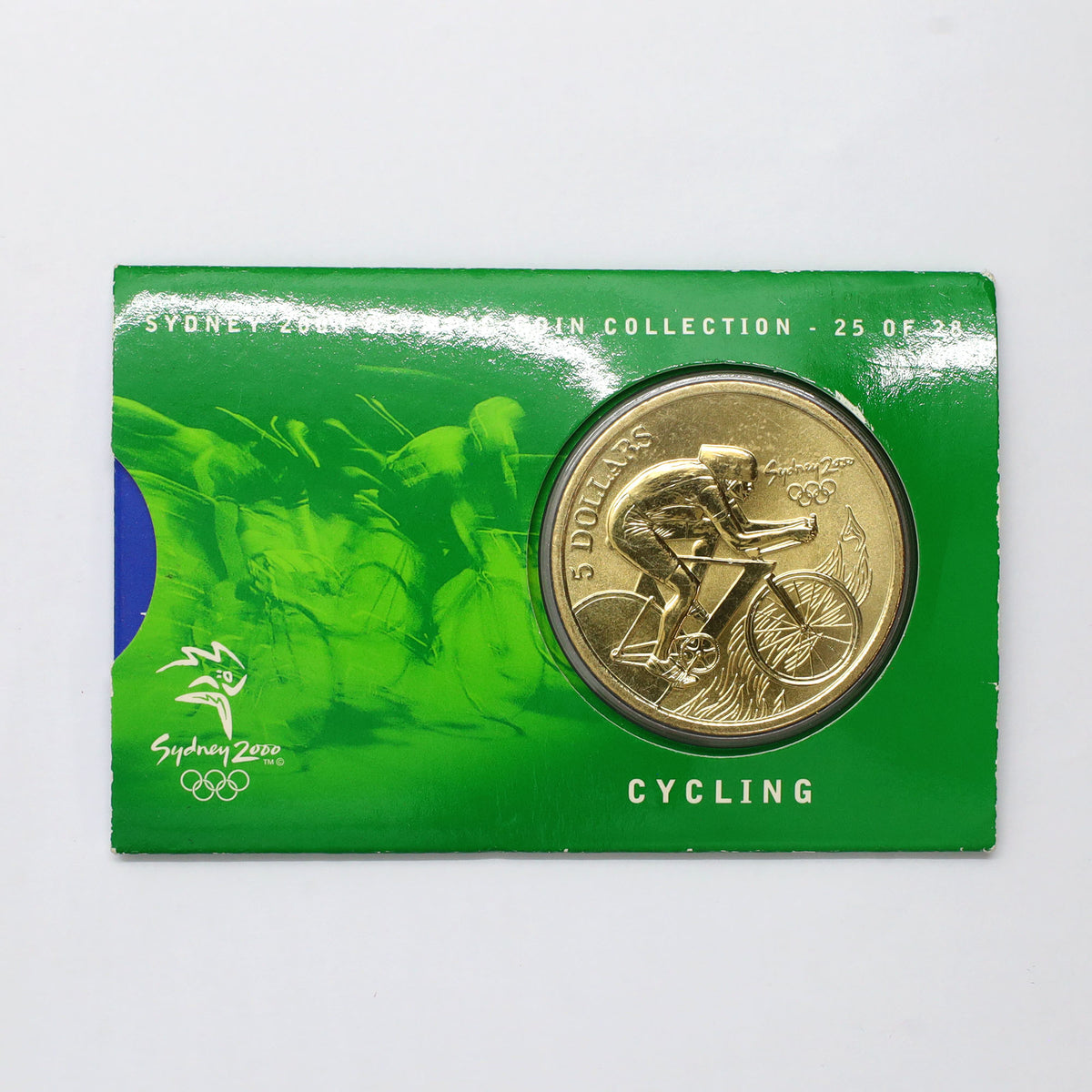 Australia 2000 Sydney Olympic Coin Collection: Cycling (#25) in Display Card (issues)