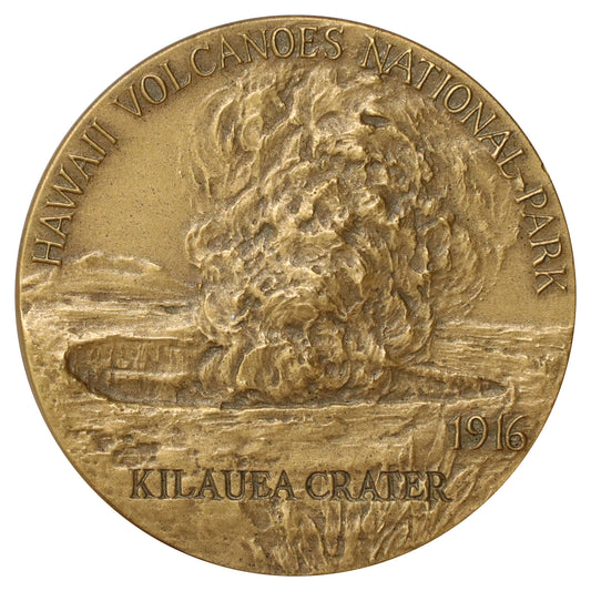 1972 USA Hawaii Volcanoes National Park Centennial Souvenir Medallion