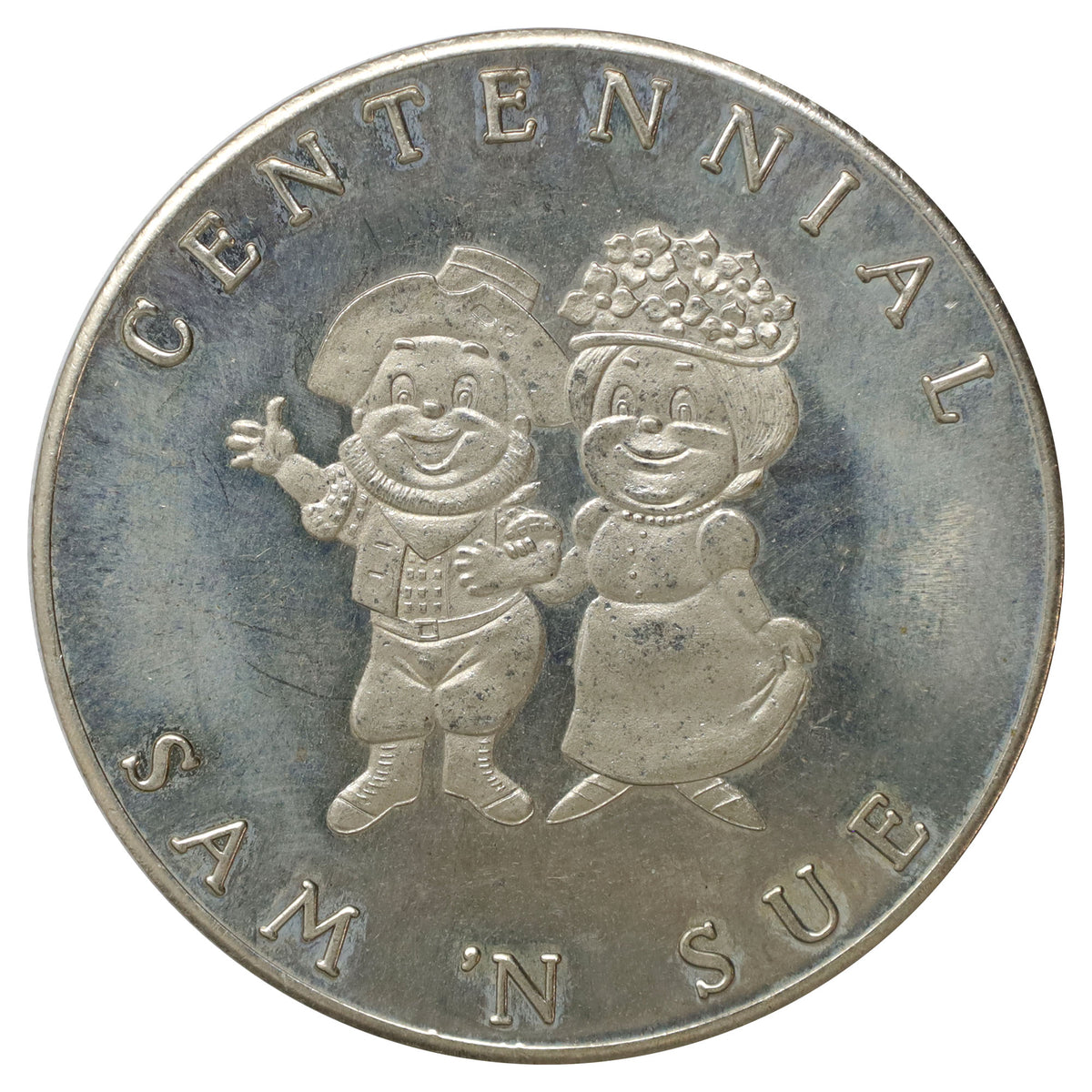 1967 Canada Vancouver Island Sam 'N' Sue Double Centennial Commemorative Token