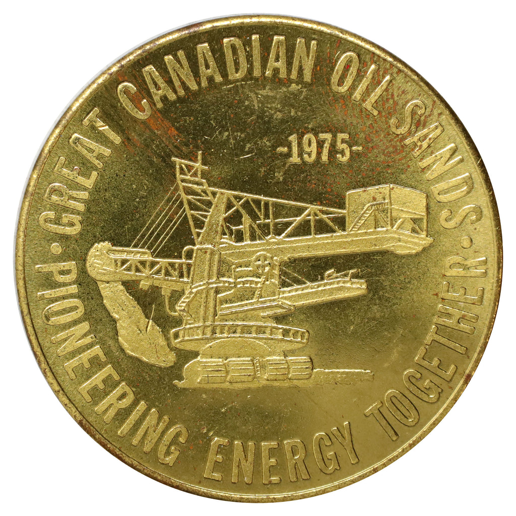 1975 Canada Great Canadian Oil Sands Ltd. "Pioneering Energy Together" Medallion