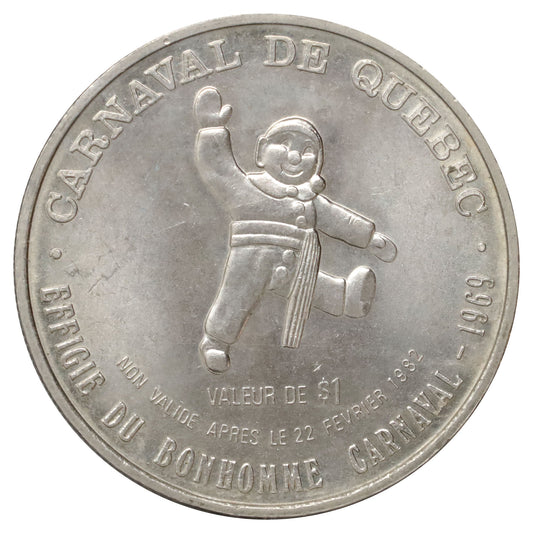 1982 Canada Carnaval de Quebec 1969 Bonhomme Souvenir Token