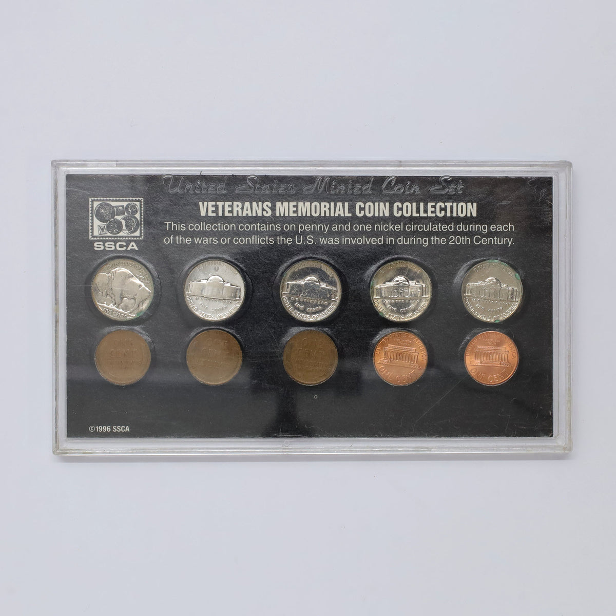 USA Veterans Memorial Coin Collection 10-Coin Novelty Set (light wear)