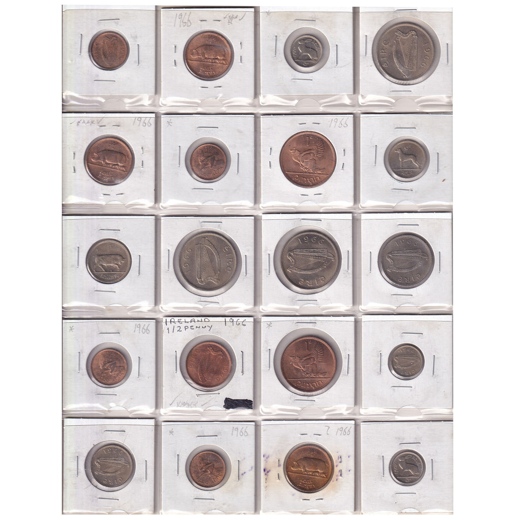 Group Lot of 76x Ireland 1961-1992 Decimal, 76pcs