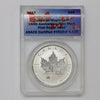 2017 Canada $5 150th Ann. Privy .9999 SML 1oz. ANACS Cert. MS70 1st Release (No Tax) wear
