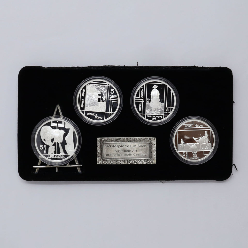 Australia 2006 Masterpieces in Silver 4-Coin Fine Silver Set (No Tax) light wear