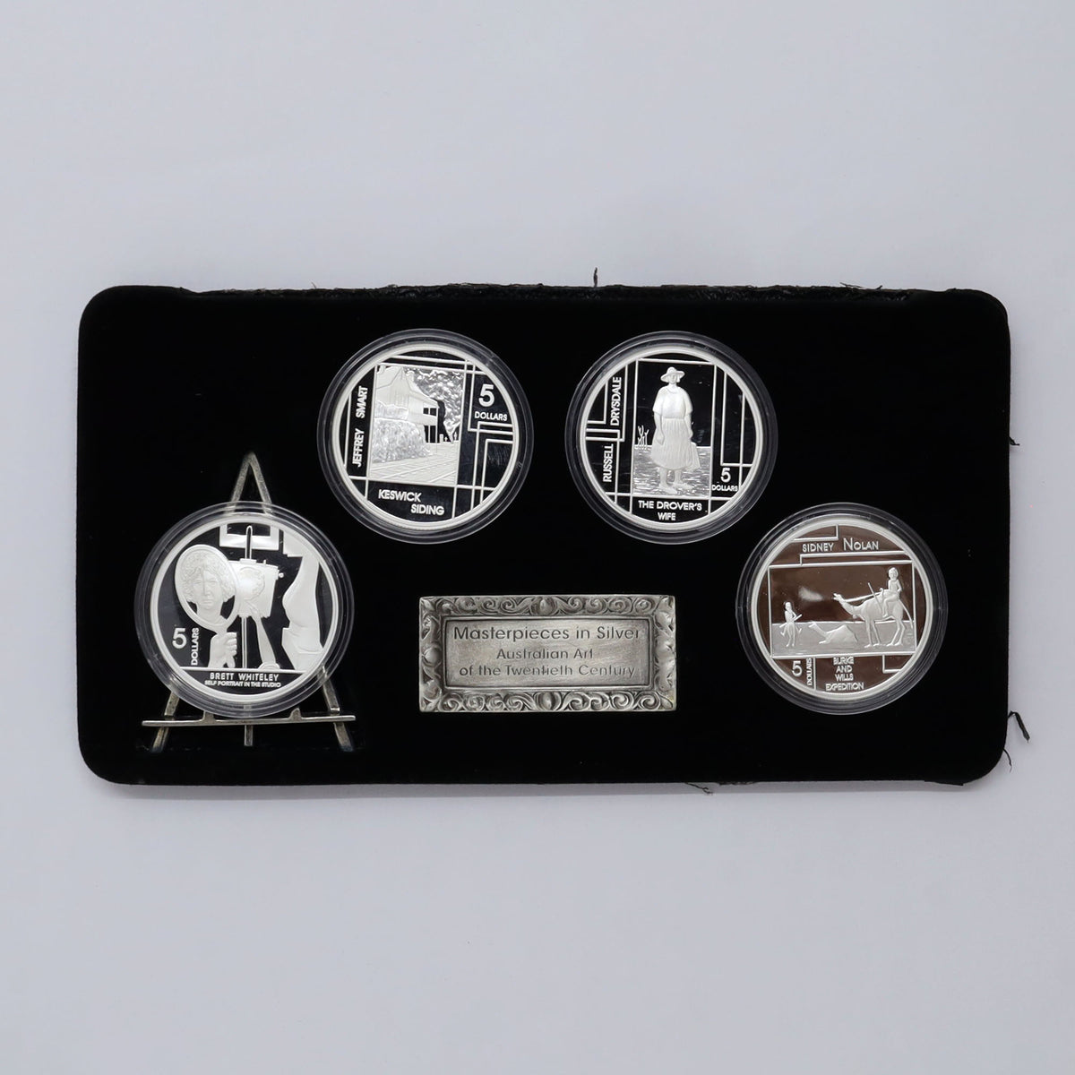 Australia 2006 Masterpieces in Silver 4-Coin Fine Silver Set (No Tax) light wear