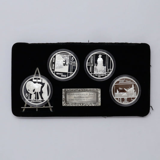 Australia 2006 Masterpieces in Silver 4-Coin Fine Silver Set (No Tax) light wear