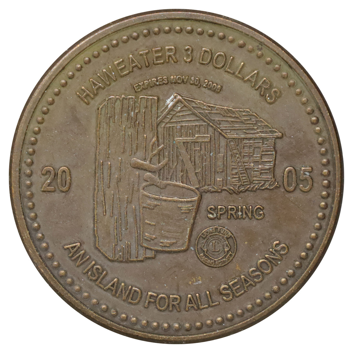2005 Manitoulin Island, ON, Centennial Manor $3 Token