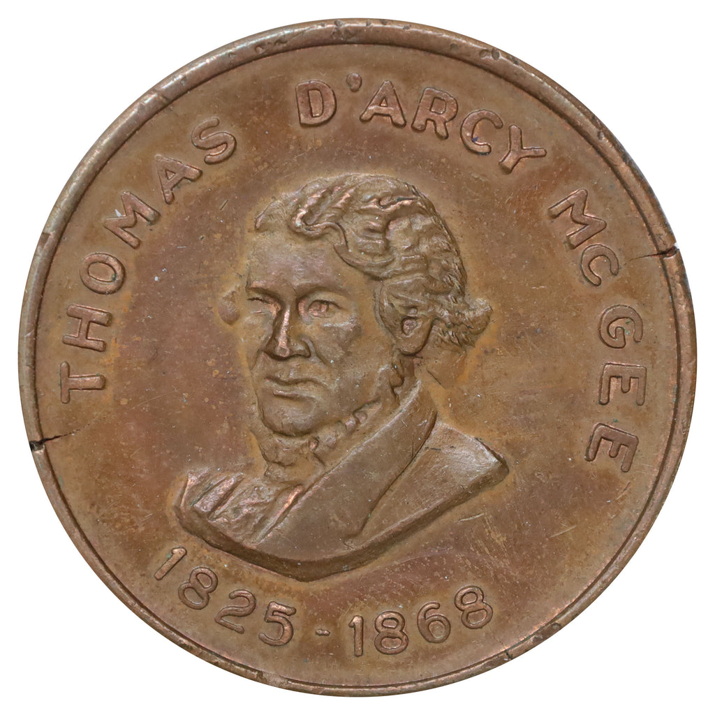 1964 Canada First Confederation Conference Thomas D'Arcy McGee Bronze Medallion