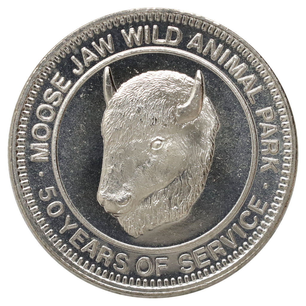 1980 Moose Jaw, SK, Wild Animal Park 50 Year Souvenir Dollar
