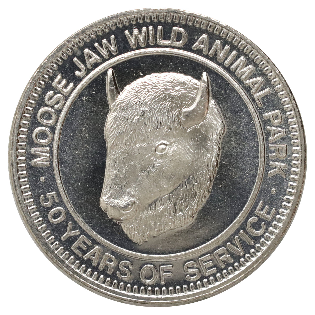 1980 Moose Jaw, SK, Wild Animal Park 50 Year Souvenir Dollar