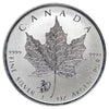 2016 Canada $5 Monkey Privy 1 oz. Silver Maple Leaf (No Tax) coin only, toned