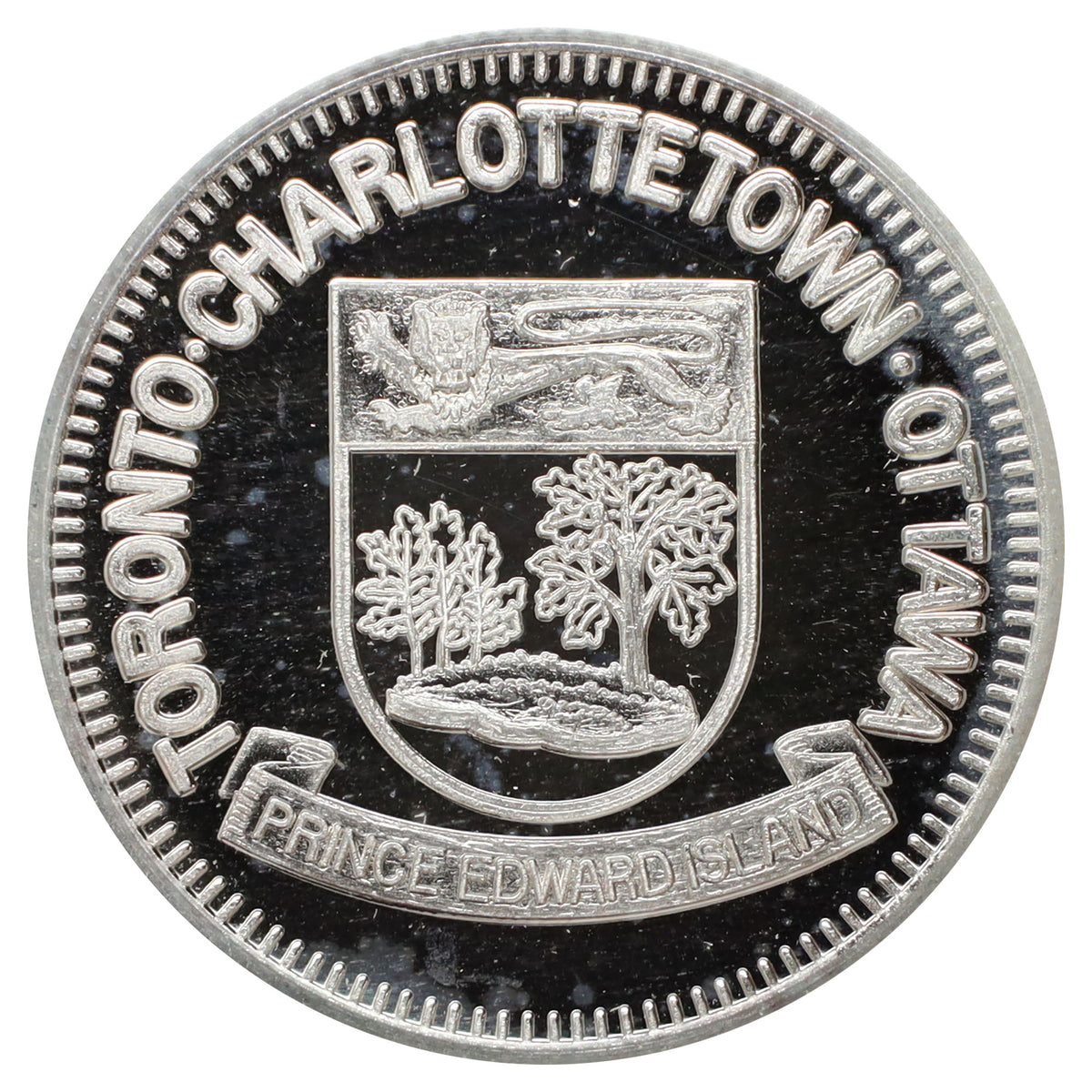 1975 Air Canada Inaugural Flight Toronto-Charlottetown-Ottawa .999 Silver (No Tax) wear