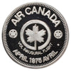 1975 Air Canada Inaugural Flight Toronto-Charlottetown-Ottawa .999 Silver (No Tax) wear