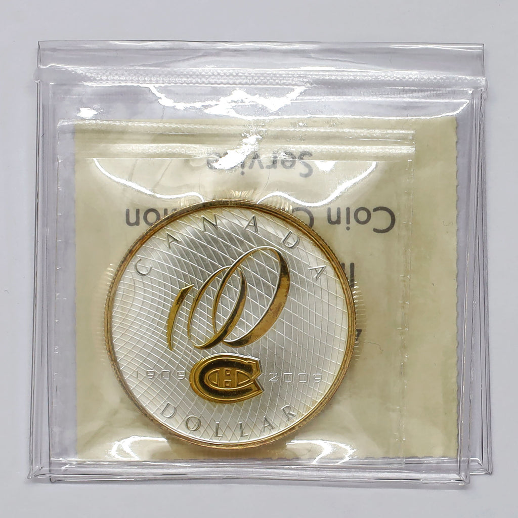 2009 Montreal Canadiens Proof .925 Silver Dollar 100th Anniversary ICCS Certified PF67