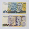 Lot of 19x Brazil 1986-1988 Sequential 100 & 1000 Cruzados Banknotes, 19pcs