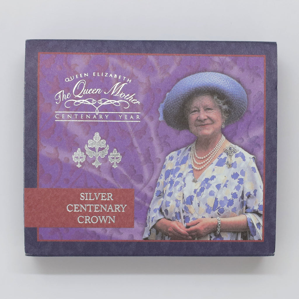 Great Britain 2000 Queen Mother .925 Silver Centenary Crown in Deluxe Case (minor wear)