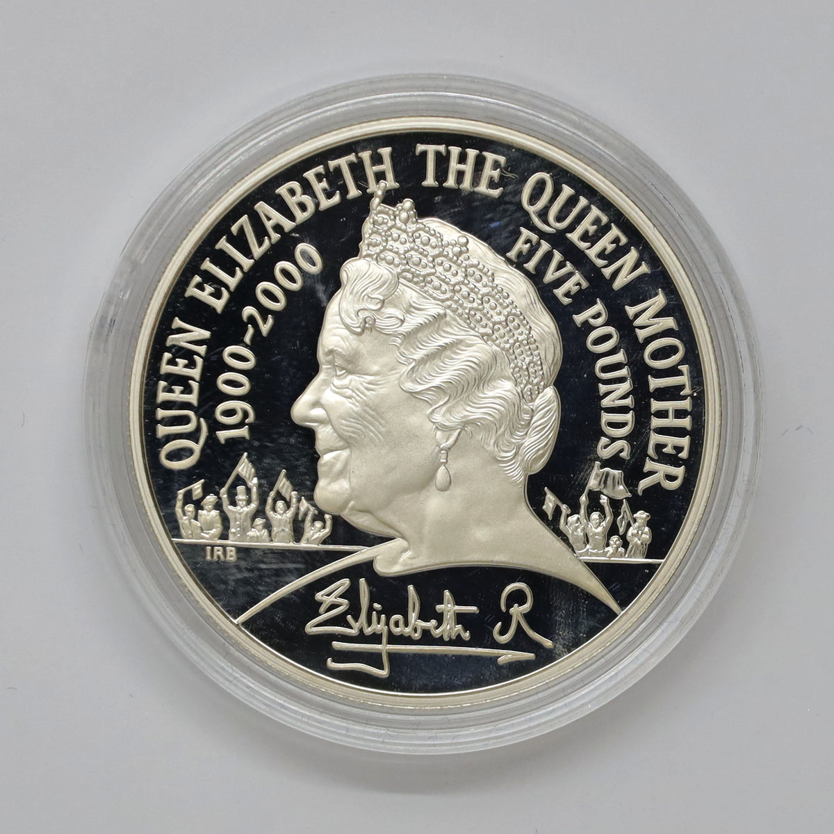 Great Britain 2000 Queen Mother .925 Silver Centenary Crown in Deluxe Case (minor wear)