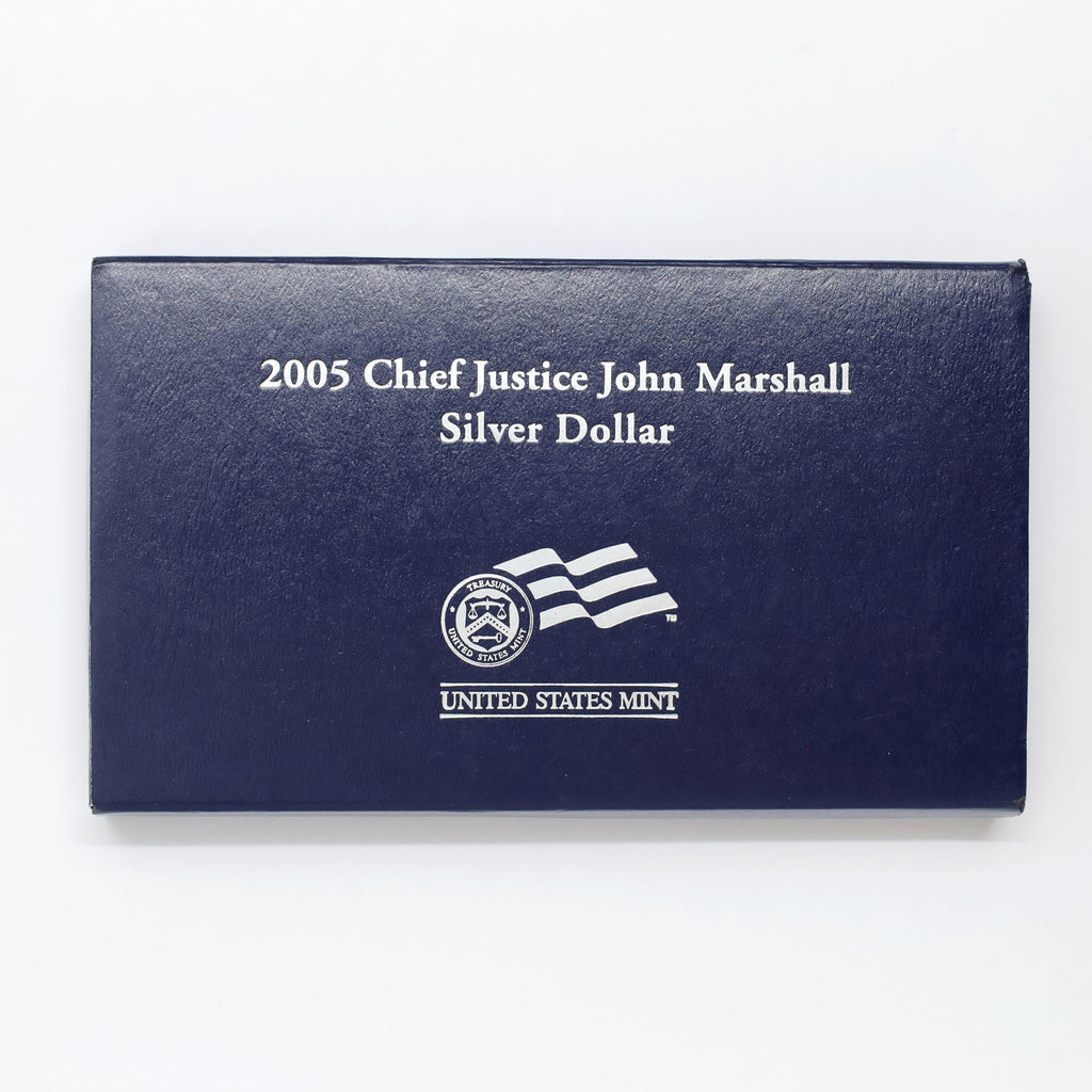 2005 USA Chief Justice John Marshall .900 Proof Silver Dollar (minor issues)