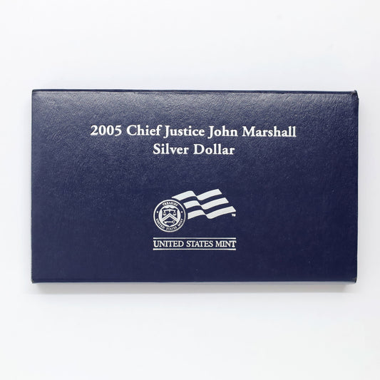 2005 USA Chief Justice John Marshall .900 Proof Silver Dollar (minor issues)