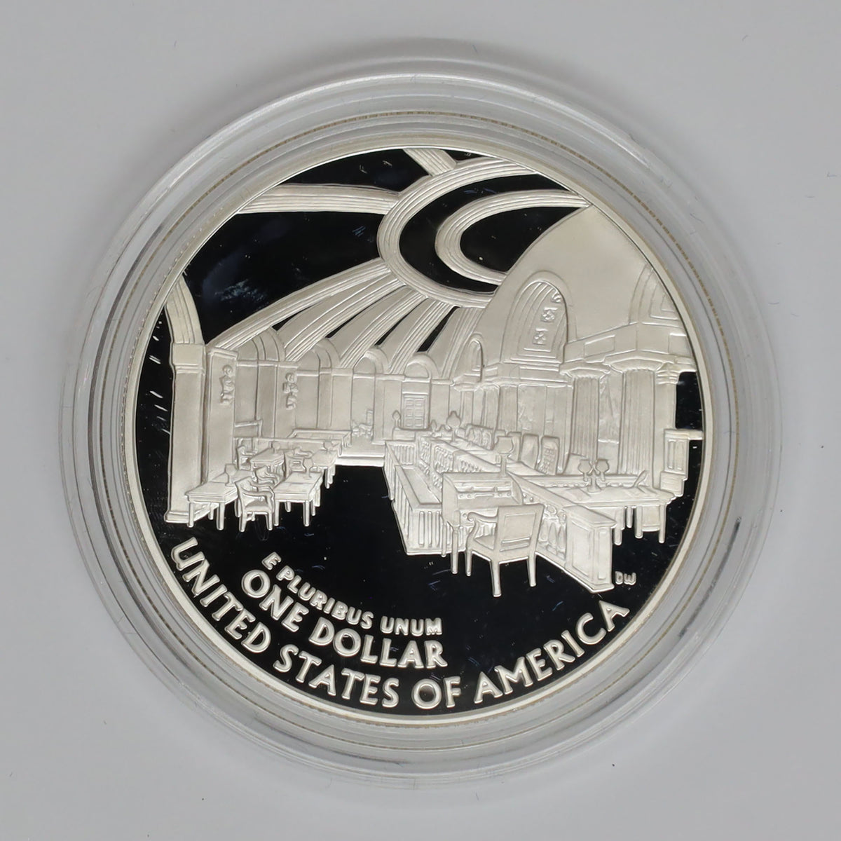 2005 USA Chief Justice John Marshall .900 Proof Silver Dollar (minor issues)