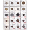 Group Lot of 60x 1863-1998 World Coins, Various Countries & Denominations, 60pcs