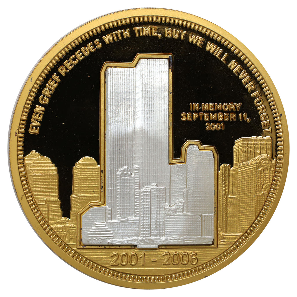 2006 USA 5th Anniversary of 9/11 Twin Towers Commemorative Medal in Case