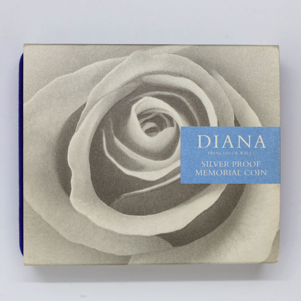 United Kingdom 1999 Diana Princess of Wales .925 Silver Memorial Crown Coin (light wear)