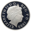 United Kingdom 1999 Diana Princess of Wales .925 Silver Memorial Crown Coin (light wear)