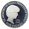 United Kingdom 1999 Diana Princess of Wales .925 Silver Memorial Crown Coin (light wear)