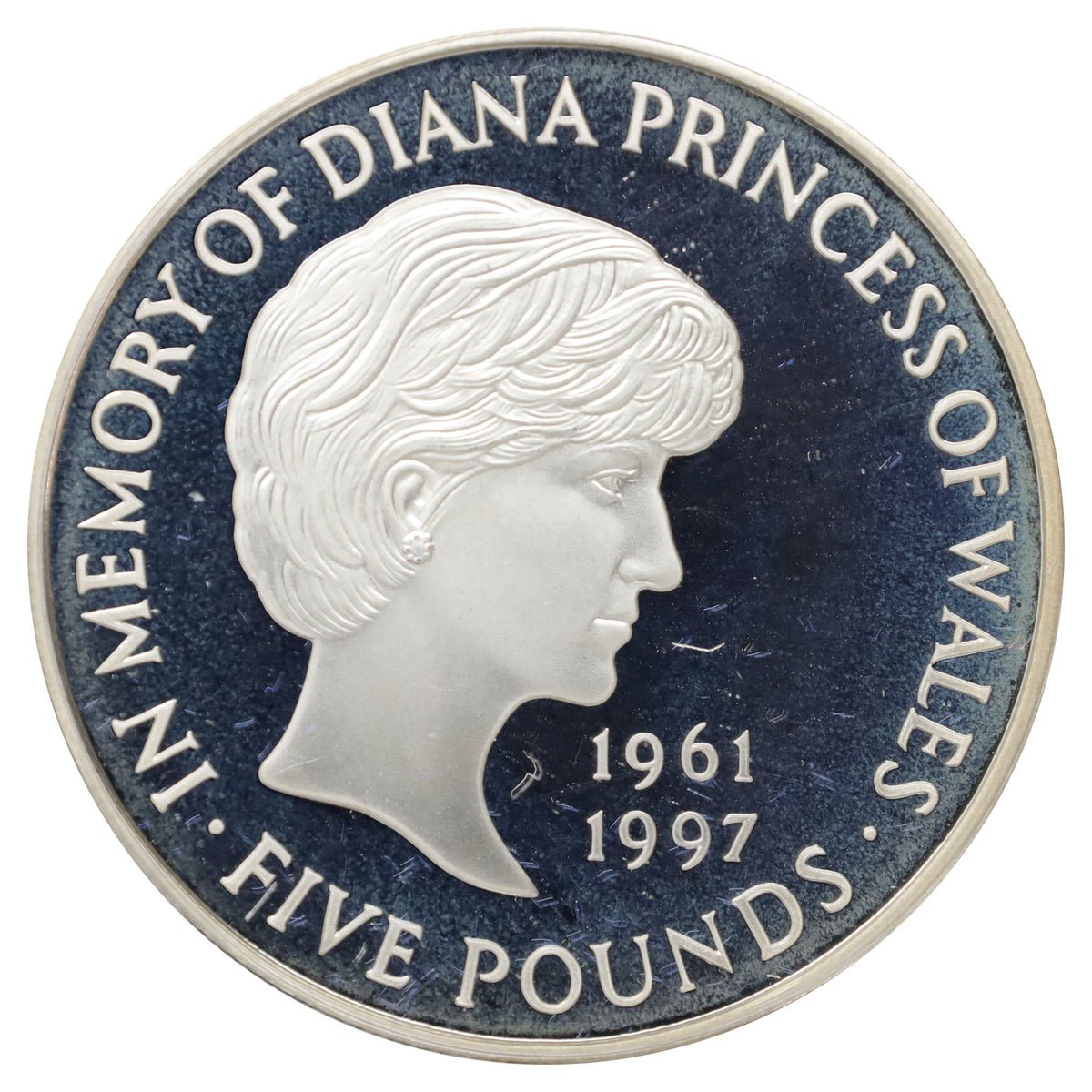 United Kingdom 1999 Diana Princess of Wales .925 Silver Memorial Crown Coin (light wear)