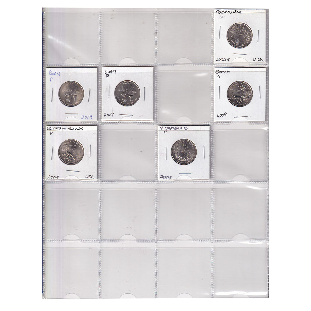 Estate Lot of 276x USA Quarters, Statehood, Territories & National Parks, in Pink Binder