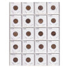 Estate Lot of 122x 1909-1946 USA Pennies, Lots of Duplicates! In Blue Binder
