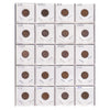 Estate Lot of 122x 1909-1946 USA Pennies, Lots of Duplicates! In Blue Binder