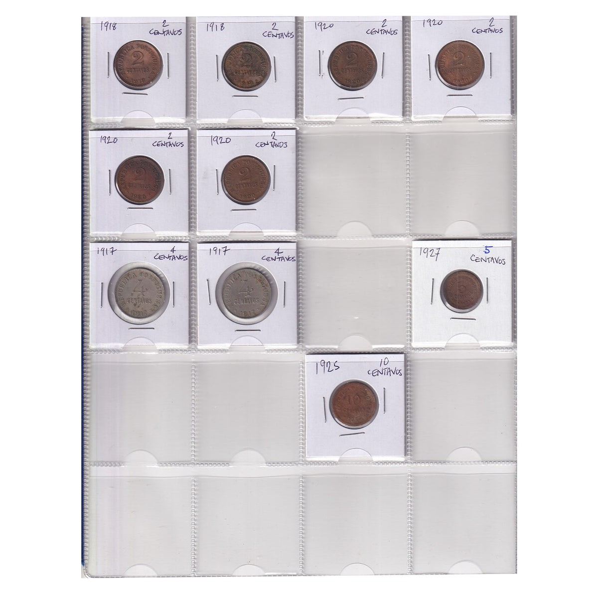 Estate Lot of 300x Portugal 1882-1974 1 to 20 Centavos in Black Binder