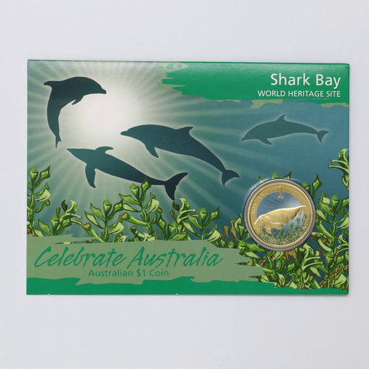 Australia 2010 $1 Celebrate Australia Shark Bay Coloured Coin