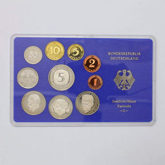 Germany 1985G 10-Coin Proof Set in Holder (minor wear)