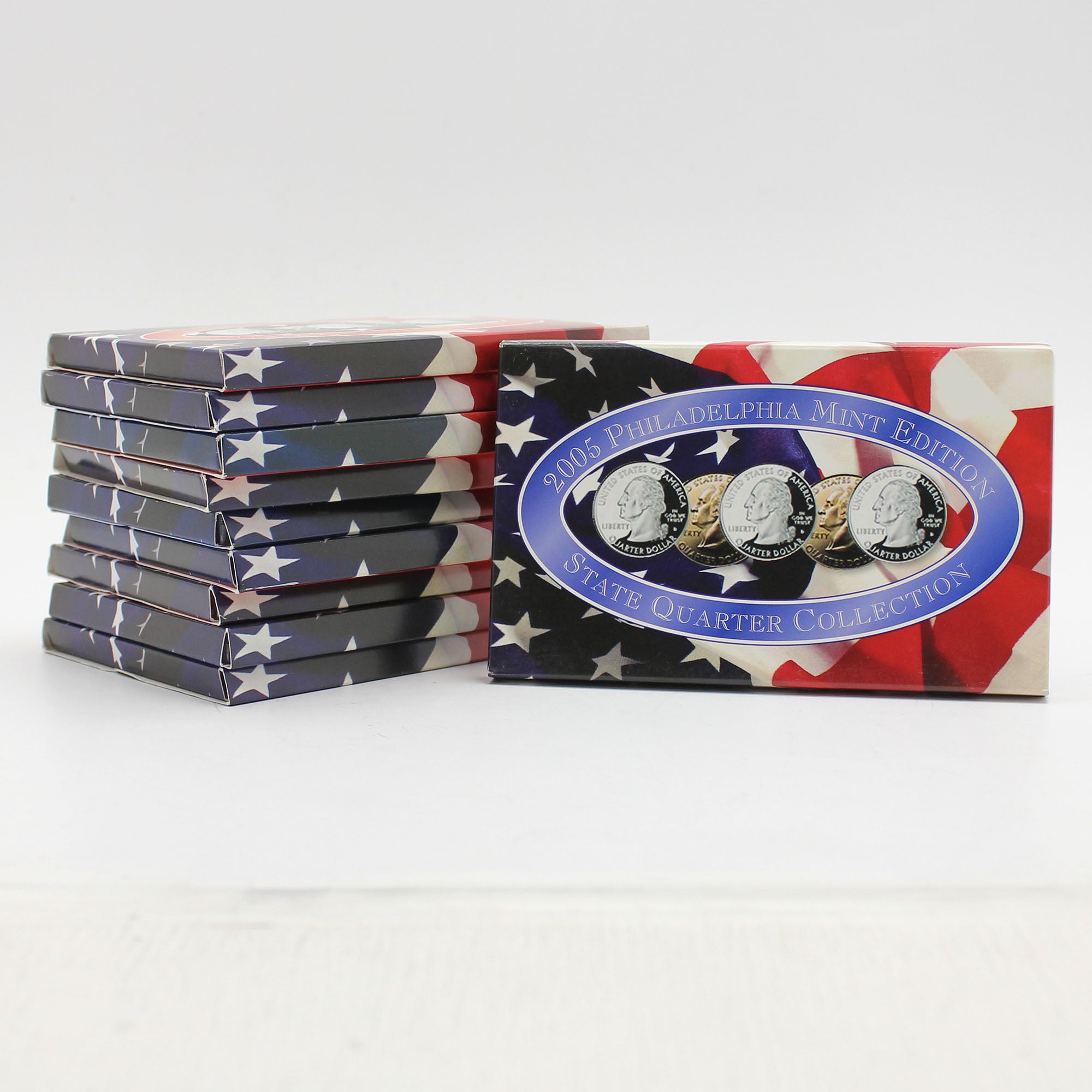 Lot of 10x 2005-2008 USA 50 State Quarters Proof Sets, 10pcs