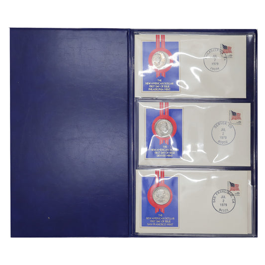 1979 USA New American Dollar First Day of Issue Covers in Presentation Folder (issues)